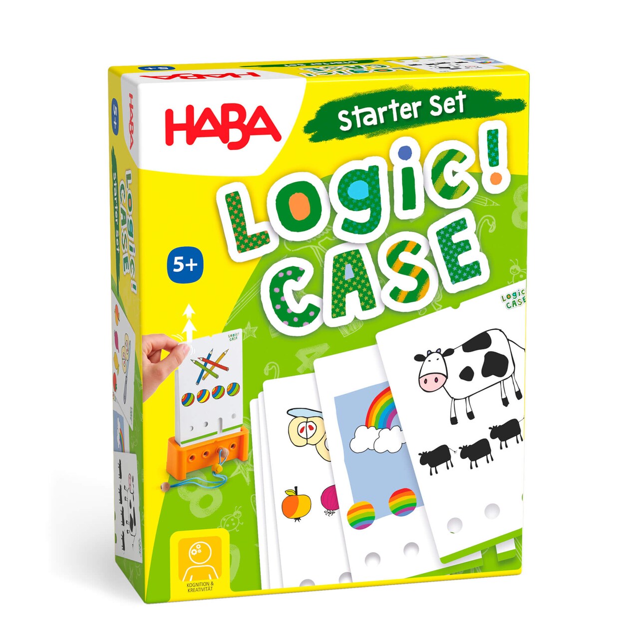 HABA Logic! CASE Brain Games for Kids Starter Set 5+, Brain Teaser Puzzles and Car Games, Mind Puzzles to Develop Critical Thinking for Kids